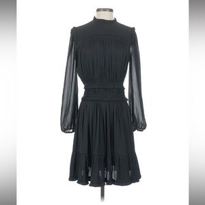 Anthropologie Current Air Mock Neck Long Sleeve Mini dress